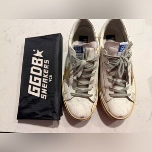 Golden Goose Hi Star with gold star 38